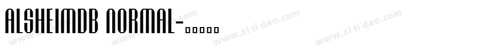 AlsheimDB Normal字体转换